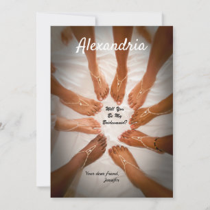 Junggesellinnenabschiede? Bride Beach Personalize Mitteilungskarte