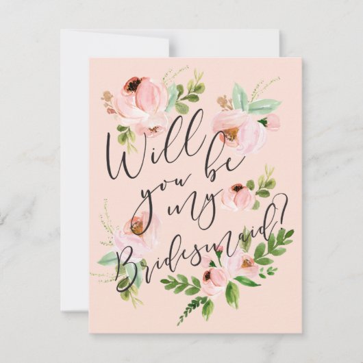 Junggesellinnenabschiede | Bridesmaid Card Einladung (Vorderseite)