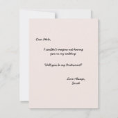 Junggesellinnenabschiede | Bridesmaid Card Einladung (Rückseite)