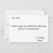 Junggesellinnenabschiede | Bridesmaid Card Einladung (Rückseite)