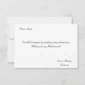 Junggesellinnenabschiede | Bridesmaid Card Einladung (Rückseite)