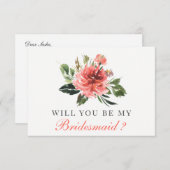 Junggesellinnenabschiede | Bridesmaid Card Einladung (Vorne/Hinten)