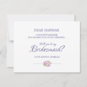 Junggesellinnenabschiede | Bridesmaid Card Einladung (Rückseite)