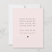 Junggesellinnenabschiede? | Bridesmaid-Karte Einladung (Vorderseite)