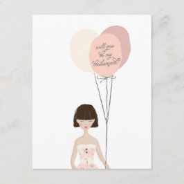 Junggesellinnenabschiede? | Bridesmaid-Karte Einladung