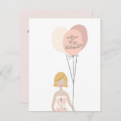 Junggesellinnenabschiede? | Bridesmaid-Karte Einladung (Vorne/Hinten)