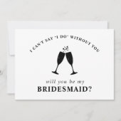 Junggesellinnenabschiede? Brunch & Bubbly Einladung (Vorderseite)