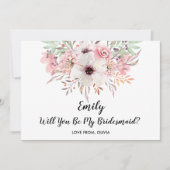 Junggesellinnenabschiede? Chic Floral Card Einladung (Vorderseite)