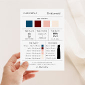 Junggesellinnenabschiede? Details-Karte Einladung