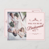 Junggesellinnenabschiede? Drei lebendige Bridesmai Ankündigungspostkarte (Vorne/Hinten)