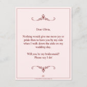 Junggesellinnenabschiede? Drei lebendige Bridesmai Begleitkarte (Rückseite)