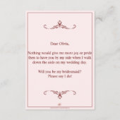 Junggesellinnenabschiede? Drei lebendige Bridesmai Begleitkarte (Rückseite)