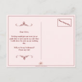 Junggesellinnenabschiede? Drei lebendige Bridesmai Einladungspostkarte (Rückseite)