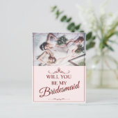 Junggesellinnenabschiede? Drei lebendige Bridesmai Feiertagspostkarte (Stehend Vorderseite)