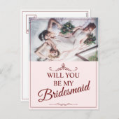 Junggesellinnenabschiede? Drei lebendige Bridesmai Feiertagspostkarte (Vorne/Hinten)