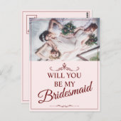 Junggesellinnenabschiede? Drei lebendige Bridesmai Postkarte (Vorne/Hinten)