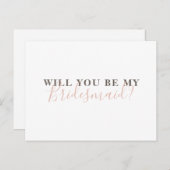 Junggesellinnenabschiede. Einfache Kalligraphie Einladungspostkarte (Vorne/Hinten)