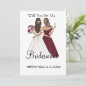 Junggesellinnenabschiede Einladung (Stehend Vorderseite)