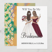 Junggesellinnenabschiede Einladung (Vorne/Hinten)