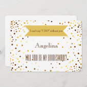 Junggesellinnenabschiede? Einladung (Vorne/Hinten)