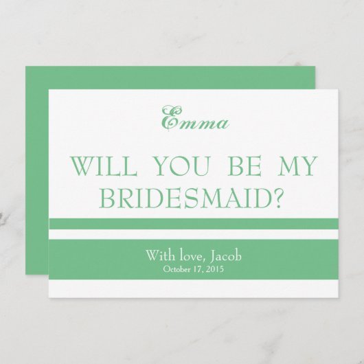 Junggesellinnenabschiede Einladung (Vorne/Hinten)