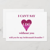 Junggesellinnenabschiede? Einladung (Vorne/Hinten)