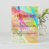 Junggesellinnenabschiede? Einladung (Stehend Vorderseite)