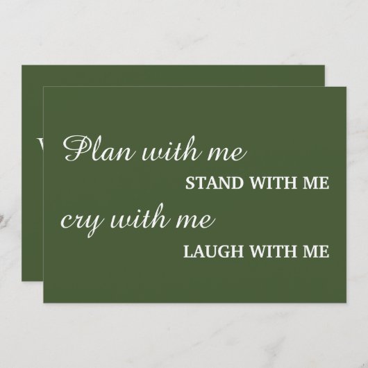 Junggesellinnenabschiede? Einladung (Vorne/Hinten)