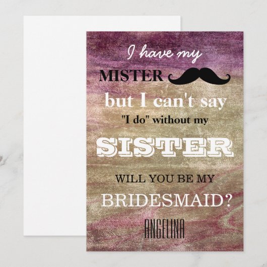 Junggesellinnenabschiede? Einladung (Vorne/Hinten)