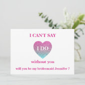 Junggesellinnenabschiede? Einladung (Stehend Vorderseite)