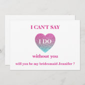 Junggesellinnenabschiede? Einladung (Vorne/Hinten)