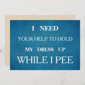 Junggesellinnenabschiede? Einladung (Vorne/Hinten)