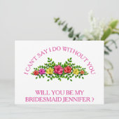 Junggesellinnenabschiede? Einladung (Stehend Vorderseite)