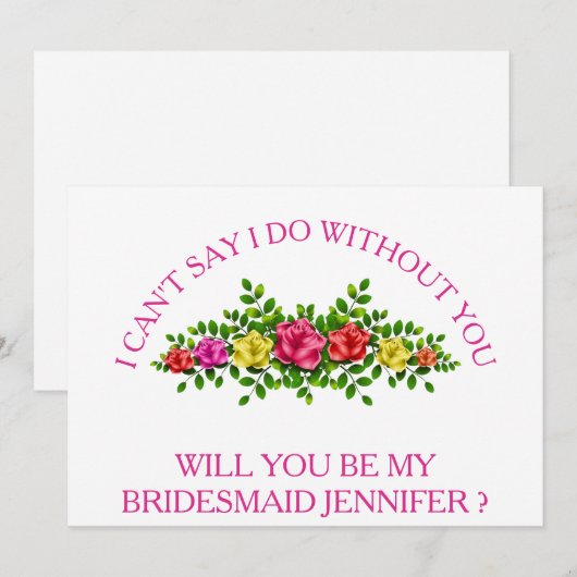 Junggesellinnenabschiede? Einladung (Vorne/Hinten)