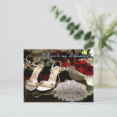 Junggesellinnenabschiede? Einladungspostkarte (Stehend Vorderseite)