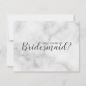 Junggesellinnenabschiede? Elegant Marble Script Einladung (Vorderseite)