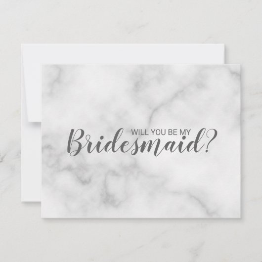 Junggesellinnenabschiede? Elegant Marble Script Einladung (Vorderseite)