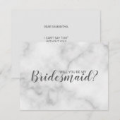 Junggesellinnenabschiede? Elegant Marble Script Einladung (Vorne/Hinten)