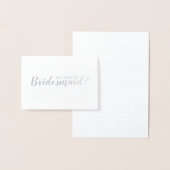 Junggesellinnenabschiede? Elegant Silver Folienkarte (Anzeige)