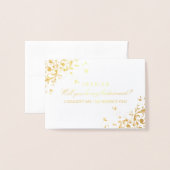 Junggesellinnenabschiede? Elegant Swirl Folienkarte (Vorderseite mit Umschlag)