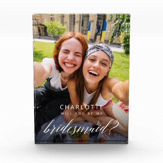 Junggesellinnenabschiede? Eleganter Vorschlag Fotoblock (Vorderseite)