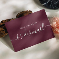 Junggesellinnenabschiede. Elegantes burgundy-Skrip
