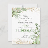 Junggesellinnenabschiede | Eukalyptus Einladung (Vorderseite)