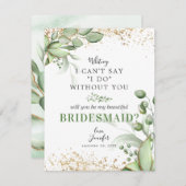 Junggesellinnenabschiede | Eukalyptus Einladung (Vorne/Hinten)