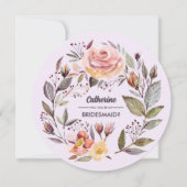 Junggesellinnenabschiede? Fall-Blume Einladung (Vorderseite)