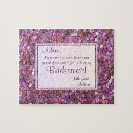Junggesellinnenabschiede? Festive Confetti Puzzle (Horizontal)