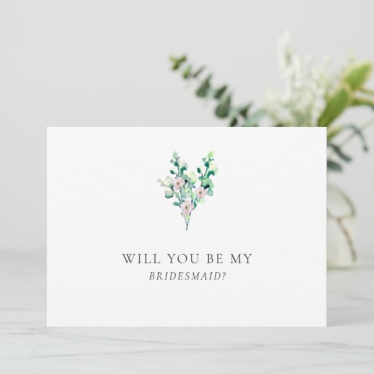 Junggesellinnenabschiede? Floral Flor Card (Stehend Vorderseite)