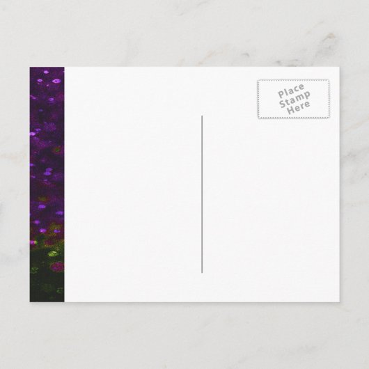 Junggesellinnenabschiede? Glitzer Lila Einladungspostkarte (Rückseite)