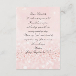 Junggesellinnenabschiede? Glitzer Rosa Einladung