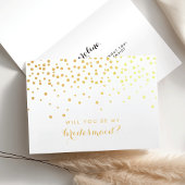 Junggesellinnenabschiede | Gold Foil Confetti Folienkarte